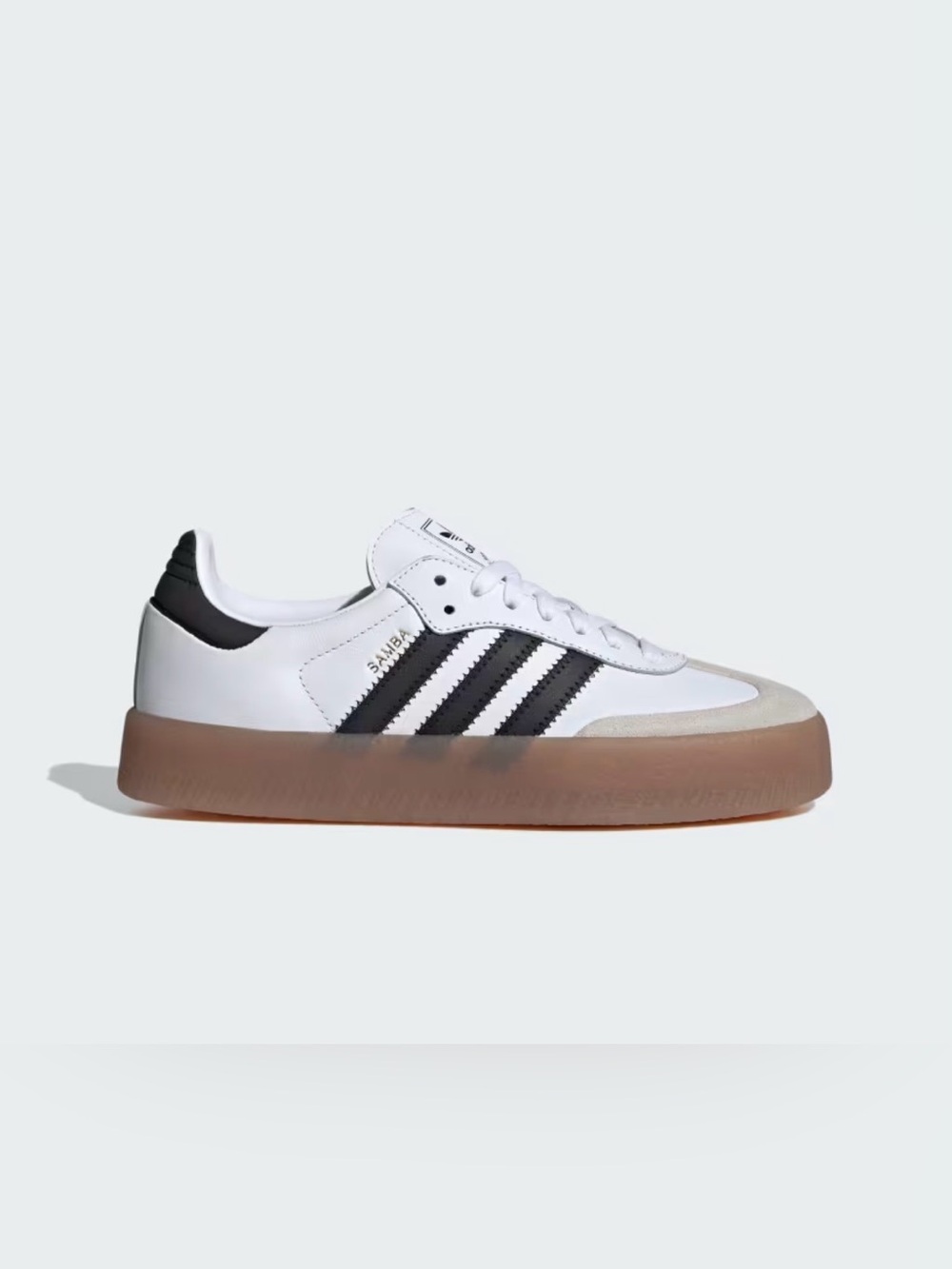 adidas Samba Sneakers in White, Black and Gum